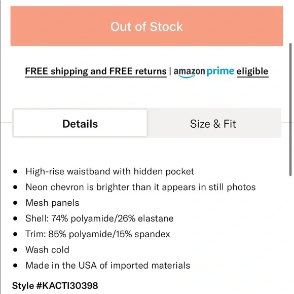 KORAL Activewear Step Up High Rise Leggings Black / Spirit Sz XS - Picture 9 of 13